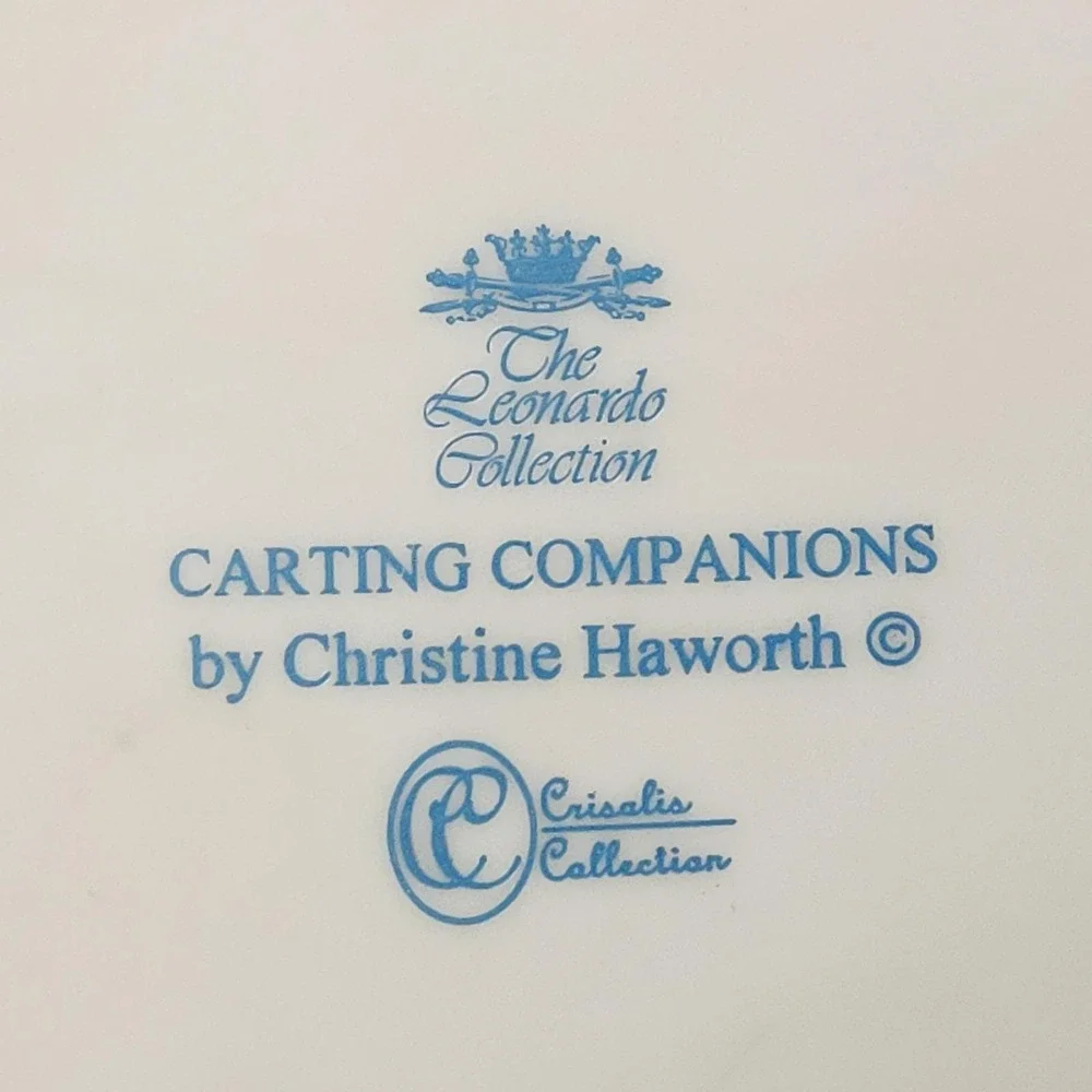Leonardo Collection Carting Companions Christine Haworth Crisalis Figurine‎ VTG